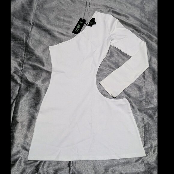 Dolls Kill Boo From Babeland Mini Dress White Medium - Picture 1 of 3